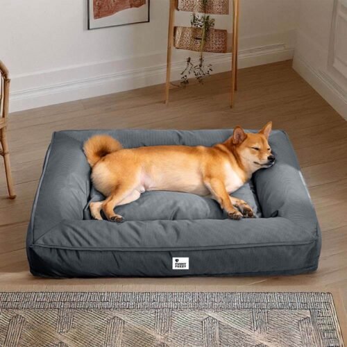FullyOrthopedicSurroundSupportWaterproofLargeDogBed12 Cama para perros grandes
